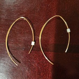 New Gold Arc Threader Earrings